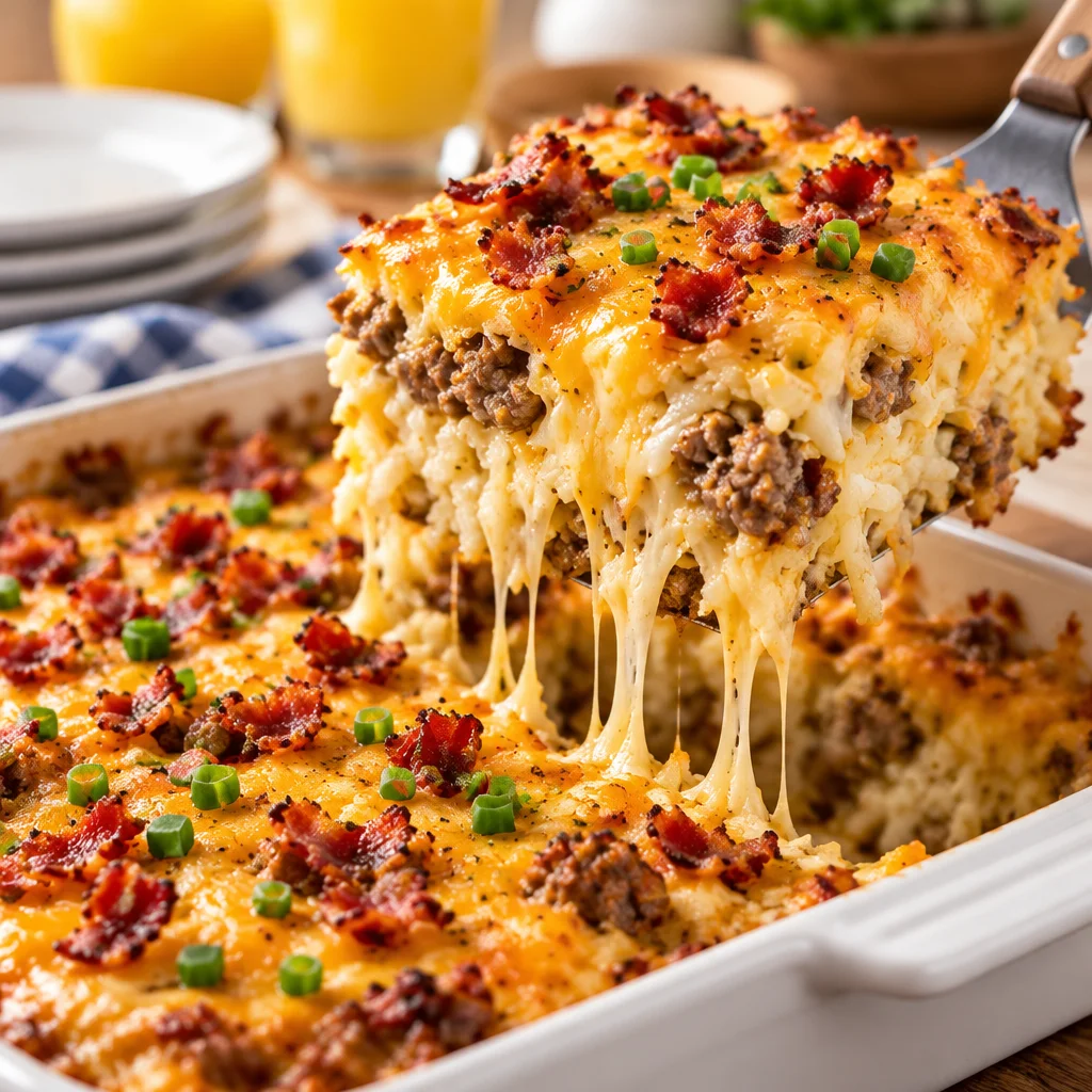 Easy Breakfast Casserole with Hashbrowns