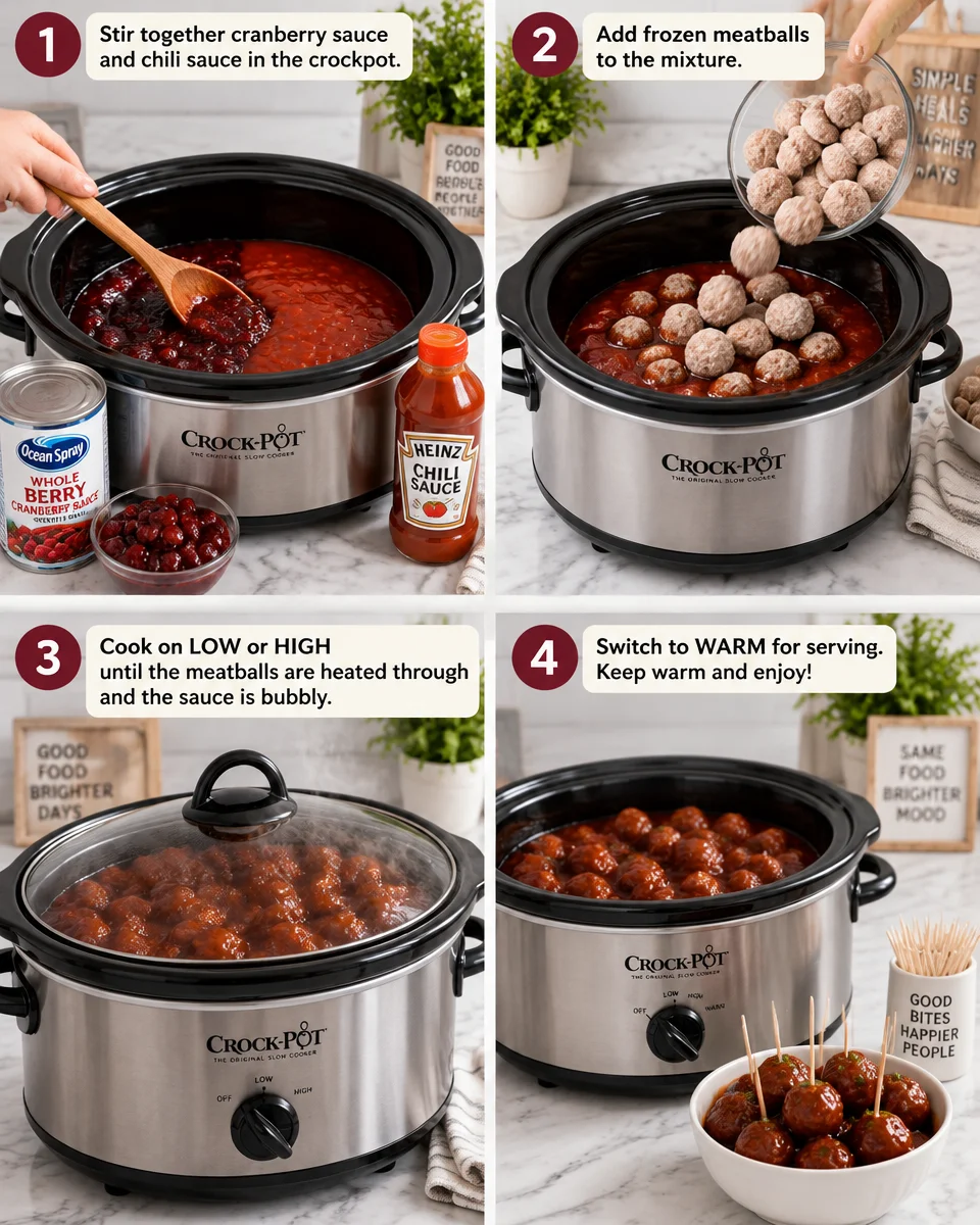 Easy Christmas Cranberry Meatballs