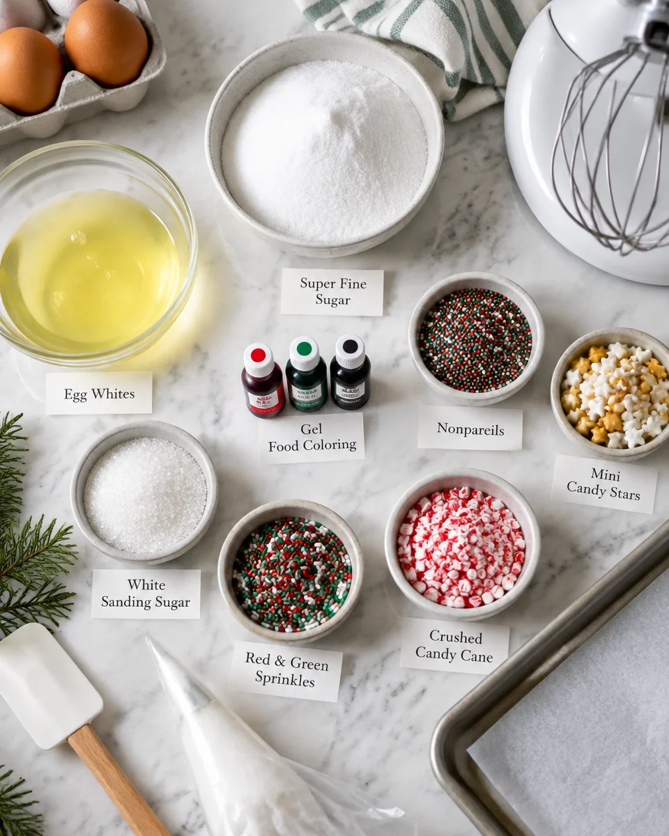 Easy Christmas Tree Meringues Recipe