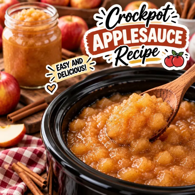 Easy Crockpot Applesauce Recipe
