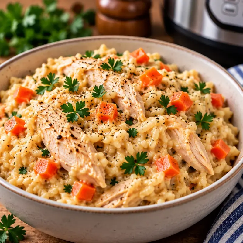 Easy Instant Pot Creamy Chicken and Rice