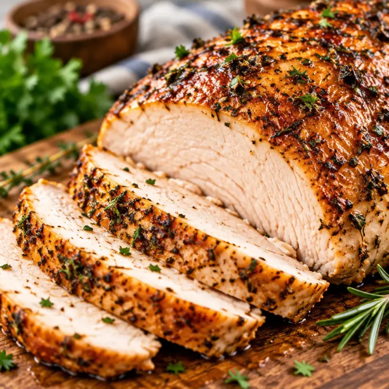 Easy Juicy Air Fryer Turkey Breast Recipe