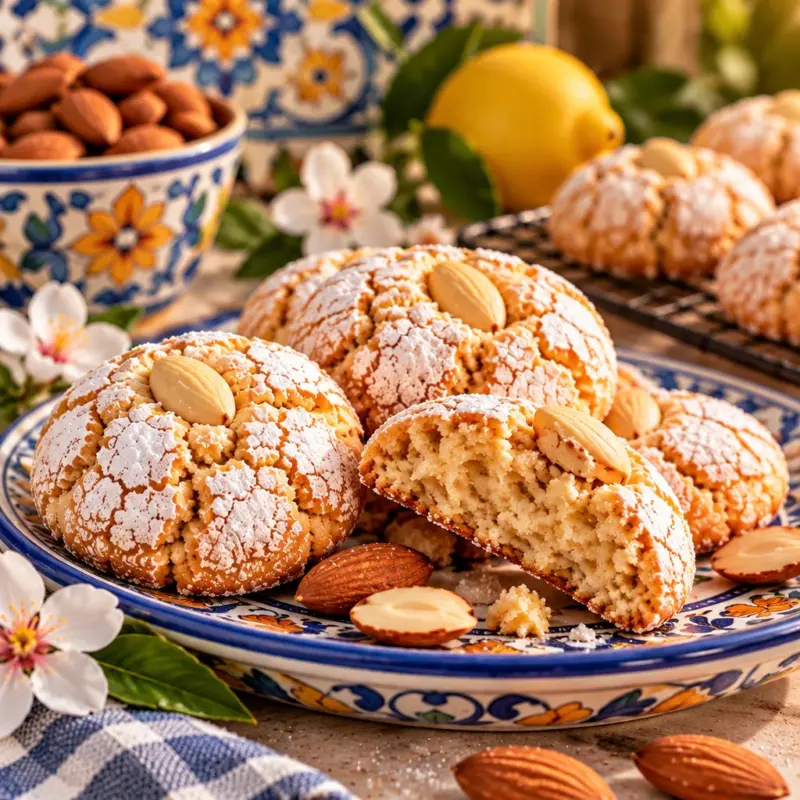 Easy Sicilian Almond Amaretti Cookies Recipe