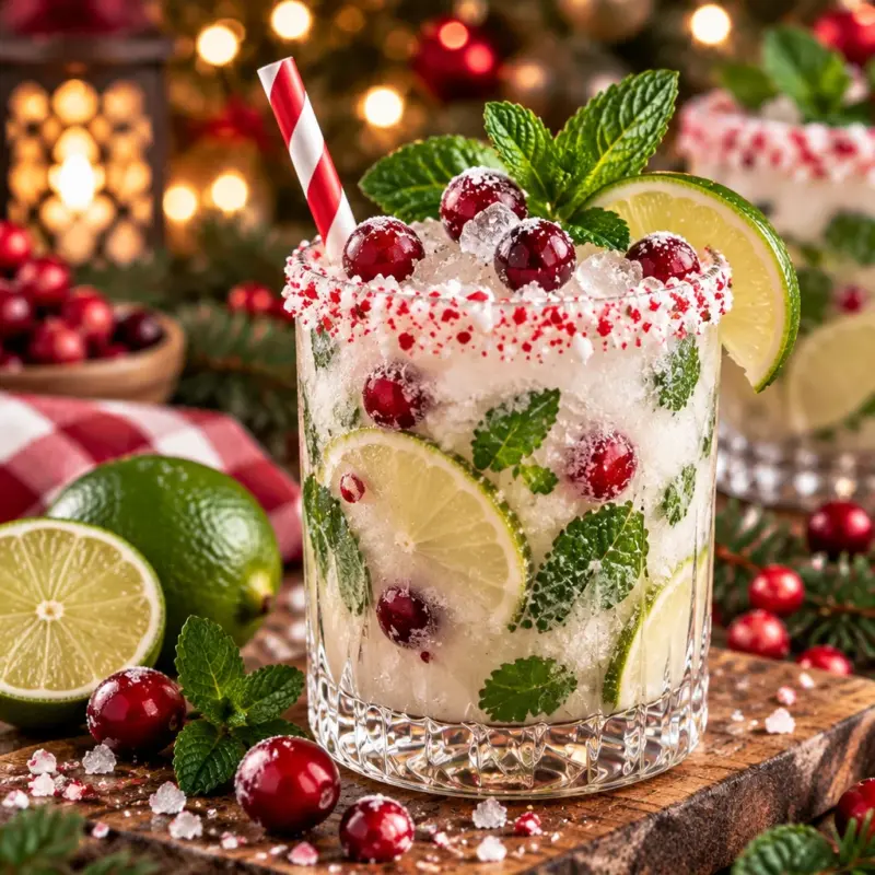 Easy White Christmas Mojito