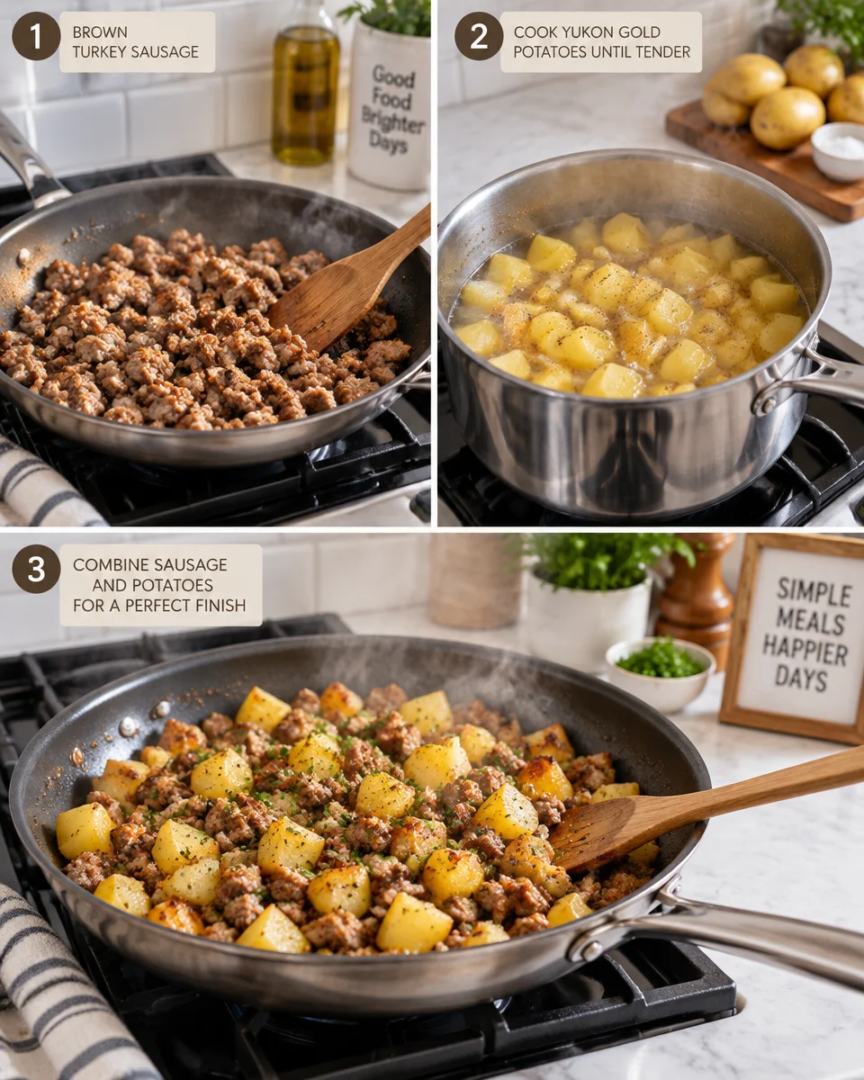 turkey sausage and potatoes